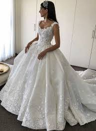 Bridal Dresses Lace Flowers Appliques Wedding Dresses Bridal Dresses Lace Bridal Dresses Uk Wedding Dress Necklines