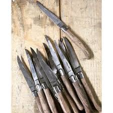 Coffret 6 Couteaux Jean Dubost Laguiole Manche En Noyer Couteau Noyer Coffret Bois