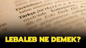 Lebaleb kelimesi farsça ağzına kadar dolu anlamına karşılık gelmektedir. Lebaleb Ne Demek Lebaleb Tdk Anlami Nedir Ne Demektir