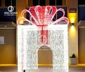 [Hot Item] Gift Box Motif Light Christmas Holiday Decoration Lights Amusement Park Light Show Outdoor Waterproof Decorative