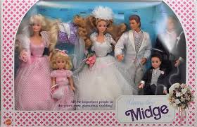 1990 Midge Wedding Set Barbie Wedding Party Midge Gift Set With 6 Dolls Barbie Wedding Gifts For Wedding Party Barbie Wedding Dress