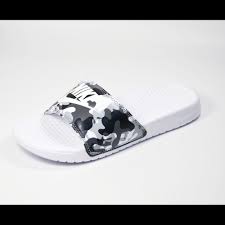 Black And White Nike Sandals Nike Black White Camo Camouflage Sandals Shoes 6 Nwt Jordan Shoes For Women