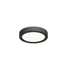 It arrives with an integrated led light inside, so you won't have to make a trip to the hardware store. Dals Lighting Indoor Outdoor 6 Inch Round Led Flushmount 6 Overstock 13789178 Black