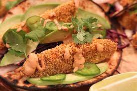 Baked fish tacos with chipotle dressing. Oven Baked Fish Tacos With Smoky Chipotle Sauce Girl Heart Food
