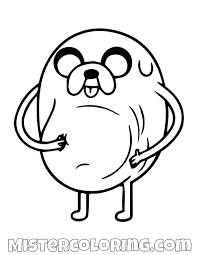 Jake The Dog Big Belly Adventure Time Coloring Page Adventure Time Coloring Pages Coloring Pages Coloring Pages For Kids