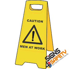 Caution Men At Work Floor Stand Management of health and safety at work regulations 1999 (management regulations). caution men at work floor stand