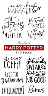 Download Harry Potter Svg Files Cricut Silhouette Cut Files Pineapple Paper Co