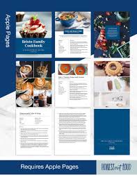 Cookbook And Recipe Template For Apple Pages Instant Printable Download Mac Pages Simple Bold Clean Mi Recipe Template Cookbook Template Cookbook Recipes