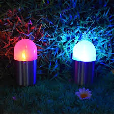Balise Led Solaire Pour Decoration De Jardin A Planter Au Sol Trendszy Lampes Solaires Solaire Eclairage Solaire