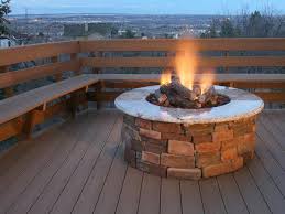 Diy Propane Fire Pit Brick Concrete Patio Design Ideas Patio Deck Fire Pit Outdoor Propane Fire Pit Cool Fire Pits Gas Fire Pits Outdoor