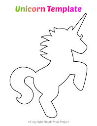 Free Printable Unicorn Template Unicorn Printables Unicorn Stencil Unicorn Coloring Pages