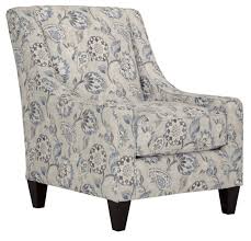 Sylvie Blue Floral Accent Chair Blue Accent Chairs Patterned Chair Blue Patterned Chair
