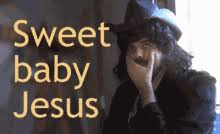 I like to think of jesus as wearing a tuxedo tee shirt. Dear Baby Jesus Gifs Tenor