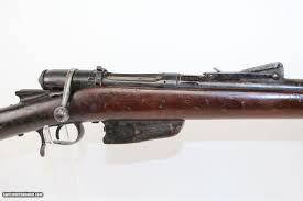 Bayonet and scabbard.bayonet has a corroded white metal blade with a spear point, a fuller two thirds of the length. Italian Antique Vetterli Vitali 1870 87 15 Rifle