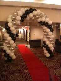 Black And White Balloons Birthday Decorations Black White Silver Clustered Arch Entrance Silver Party Decorations White Party Decorations Black And White Balloons