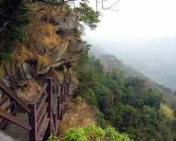 Lush green landscape of Preah Vihear National Park in Cambodia