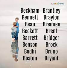 Boy Names Starting With B Cool Boy Names Cute Baby Boy Names Cool Baby Names