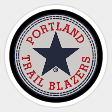 Portland trail blazers vector logo, free to download in eps, svg, jpeg and png formats. Trail Blazers Logo Portland Trail Blazers Sticker Teepublic