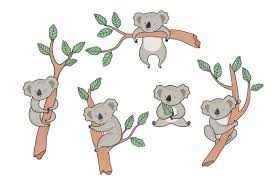 Download Koala Set Graphic By Etinurhayati0586 Creative Fabrica SVG Cut Files