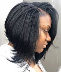 This is a sassy layered long bob cut that enhances natural jet black hair without effort. 60 Showiest Bob Haircuts For Black Women