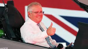 Scott morrison is blinking back tears and his staffer has gone to look for tissues. Scott Morrison Walks To Press Conference To Top Gun Soundtrack