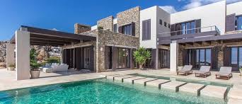 The Ingenious Minds Of Two Extremely Talented Architects Created This Distinctive Property To Share With Elite Tra Mykonos Villas Luxury Pools Beautiful Villas