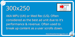 300x250 Mpu Or Med Rec The Online Advertising Guide Online Advertising Marketing Definition Digital Marketing