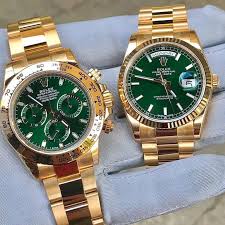 Watch Eric On Instagram Rolex Daytona Vs Presi Which Green Dial Piece Are You Taking Rolexshow Isra Luxury Watches For Men Rolex Watches Rolex