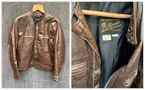60 S Brooks Leather Sportswear Mod Brown Cafe Racer Etsy Cafe Racer Leather Jacket Dark Brown Leather Jacket Cafe Racer Jacket
