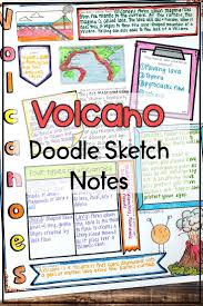Volcano Natural Disaster Students Love Completing Doodle Sketch Notes While They Display Their Kn Natural Disasters Sketch Notes Upper Elementary Resources