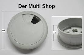 In dieser kategorie präsentieren wir kabeltüllen, die sowohl für bürotische als auch für tische und schreibtische zu hause ideal sind. Kabeldurchfuhrung Schreibtisch D 67 Hoch 22 Farbe Grau