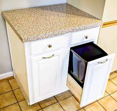 80s Kitchen Update Reveal Trash Can Cabinet Kitchen Trash Cans Diy Kitchen