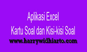 Oct 08, 2019 · kartu soal pas kurikulum 2013 terbaru yang saya bagikan ini hanya contoh format dan dapat anda kembangkan lagi. Aplikasi Kartu Soal Dan Kisi Kisi Soal Dengan Excel Www Harrywidhiarto Com