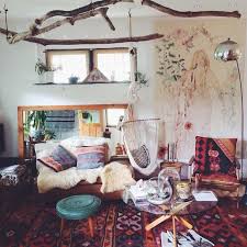 Southwestern Rugs Fur Hung Branches Rustic Boho Living Room Bohemian Living Rooms Bohemian Living Room House Interior