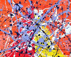 Splatter Paintings Pollock Style