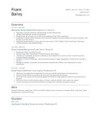 Dental assistant objective for resume. Registered Dental Assistant Resume Examples 2021 Template And Tips Zippia