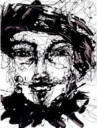 Maybe you would like to learn more about one of these? An Artist Faces Abstract Portraits Series In Black And White Drawing By Yulia Schuster Saatchi Art