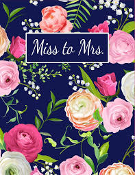 Miss To Mrs Beautiful Floral Undated Wedding Planner
