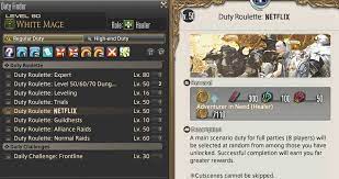 For all the nights to come: Ff14 Duty Roulette High Level Unlock 3 0 Yellowfail