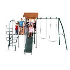 Natus Inc Big Ridge Heavy Duty Metal Swing Set Reviews Wayfair