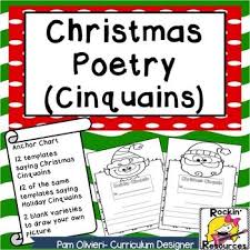 Christmas Poetry Writing Cinquainscinquains Are A Great Way To Practice Synonyms Included In This Pr Christmas Poetry Poetry Writing Activities Writing Poetry