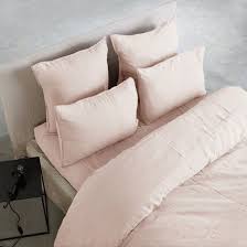 Housse De Couette Dye En Lin Lave Drap Housse Housse De Couette Drap
