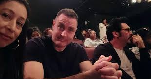 Seeing The Exonerated with my studio buddies, Carolina and Ryan.  Apparently, I'm very invested in the moment.