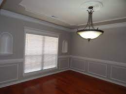 Accent walls have become trendy and in the right shaped room they can look awesome. Walls Sherwin Williams Worldly Gray Sw 7043 Trim Sherwin Williams Greek Villa Sw 7551 Greek Villa Sherwin Williams Worldly Gray Revere Pewter