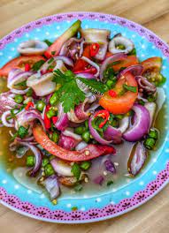 Cara memasak kerabu seafood sotong dan udang. Resepi Ala Thai Kerabu Sotong Mudah Dan Sedap