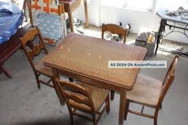 vintage porcelain kitchen table & 4 chairs