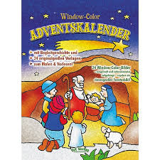 Abgebildet wird eine krippe mit heiliger familie, einem hirten und 3 schafen. Window Color Adventskalender Drei Konige Auf Dem Weg Zur Krippe Piccolino