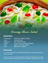 Kainan Na Creamy Buco Salad Creamy Recipes Recipes Cream Recipes