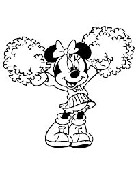 Minnie Mouse Cheerleader Coloring Pages Minnie Mouse Coloring Pages Coloring Pages Coloring Books