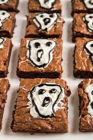 Decorating cookies brownies muffins fun kids activity we're making some halloween treats with cookies, muffins, and. The Scream Brownies Halloween Treat West Via Midwest